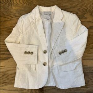 Janie and Jack linen white Blazer